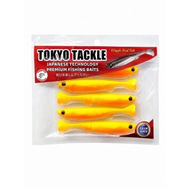 TokyoTackle Wiggle Real Fish Silikon Sahte Balık Yem 7.5cm 5li paket