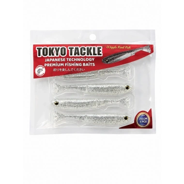TokyoTackle Wiggle Real Fish Silikon Sahte Balık Yem 7.5cm 5li paket