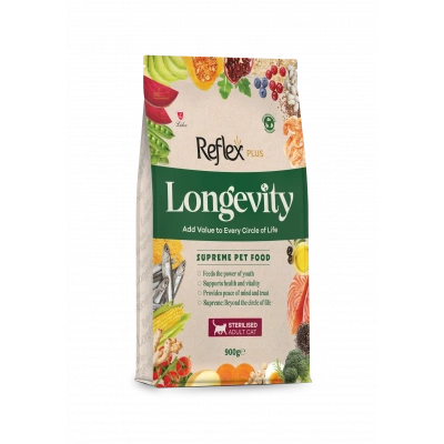 Reflex Plus Longevity Kısırlaştırılmış Yetişkin Kedi Maması 900 gr