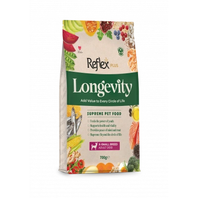 Reflex Plus Longevity Çok Küçük Irk Yetişkin Köpek Maması 700 gr