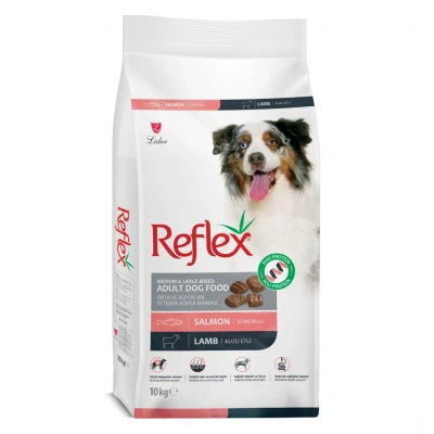Reflex Duo Protein Somonlu Ve Kuzu Etli Orta Ve Büyük Irk Yetişkin Köpek Maması 10 kg