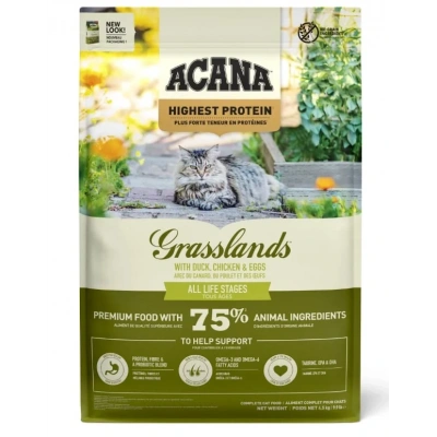 Acana Grasslands Ördekli ve Tavuklu Tahılsız Yetişkin Kedi Maması 1,8 kg