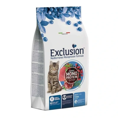 Exclusion Monoprotein Ton Balıklı Düşük Tahıllı Yetişkin Kedi Maması 12 kg