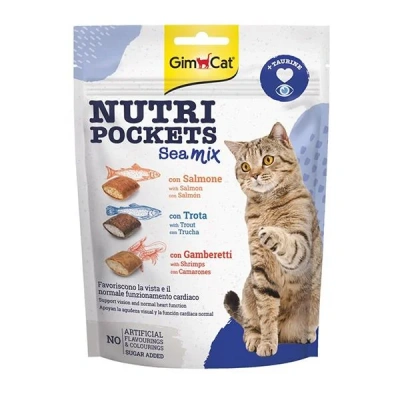 GimCat Nutripockets Kedi Ödülü Sea Mix Kedi Ödülü 150 gr