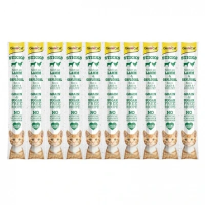 GimCat Sticks Kuzu etli & Tavuklu Ödül Çubukları 50 gr - 10lu