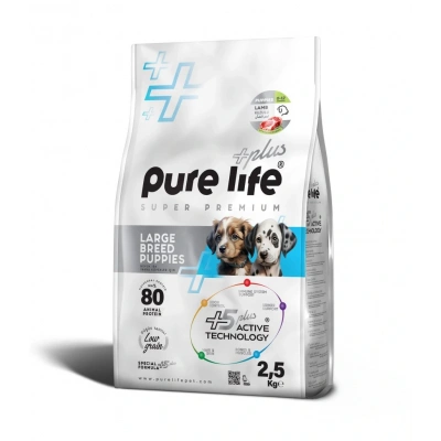 Pure Life Plus Kuzulu Büyük Irk Yavru Köpek Maması 2.5kg