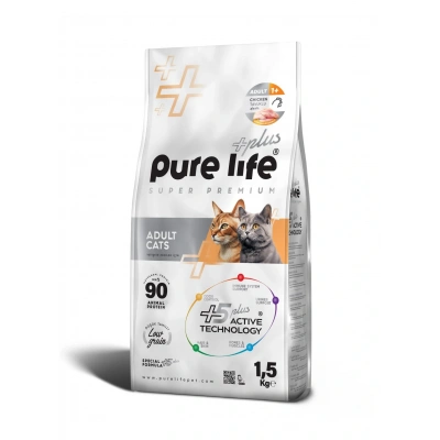 Pure Life Plus Tavuklu Yetişkin Kedi Maması 1.5kg