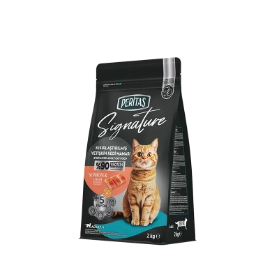 Signature Somonlu ve Hamsili Kısırlaştırılmış Yetişkin Kedi Maması 2 kg