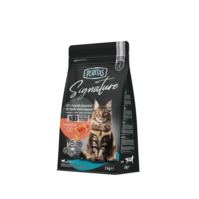 Signature Somonlu ve Hamsili Yetişkin Kedi Tüy Yumağı Önleyici 2 kg
