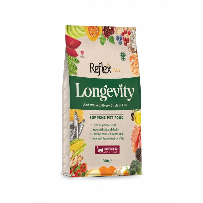 Reflex Plus Longevity Kısırlaştırılmış Yetişkin Kedi Maması 900 gr
