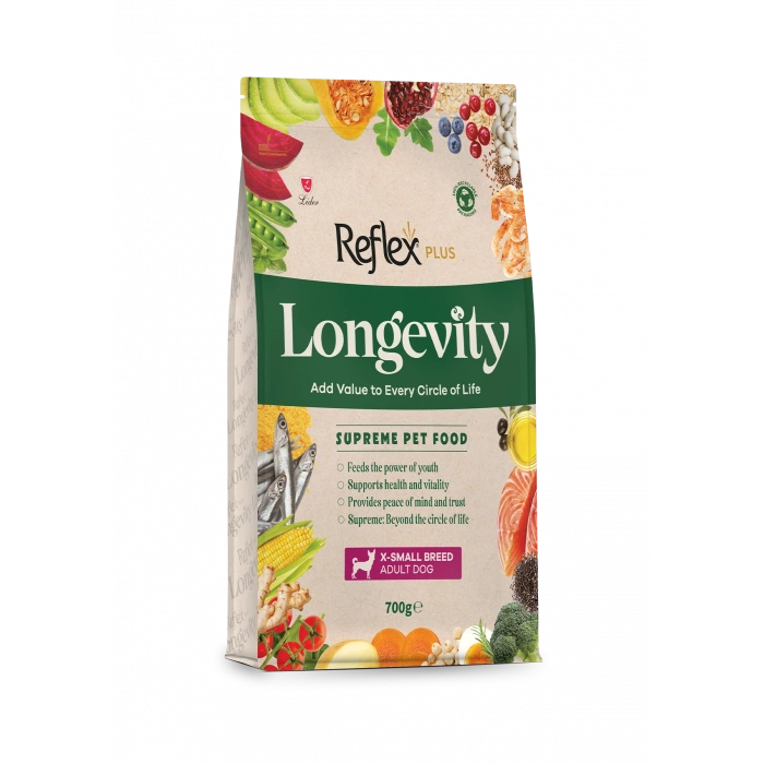 Reflex Plus Longevity Çok Küçük Irk Yetişkin Köpek Maması 700 gr