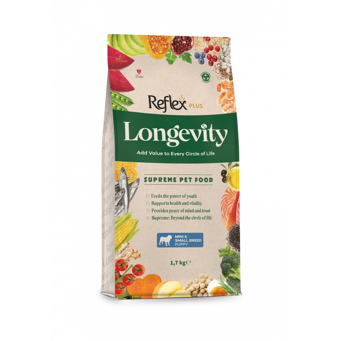 Reflex Plus Longevity Mini Ve Küçük Irk Yavru Köpek Maması 1700 gr