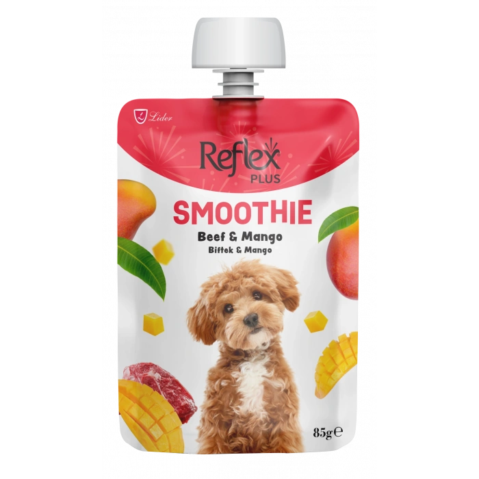 Reflex Plus Smoothie Biftekli Ve Mangolu Yetişkin Köpek Sıvı Ödül Maması 85 gr