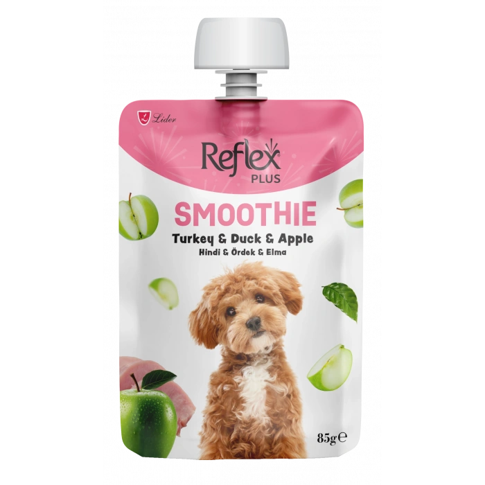 Reflex Plus Smoothie Hindi Etli, Ördekli Ve Elmalı Yetişkin Köpek Sıvı Ödül Maması 85 gr
