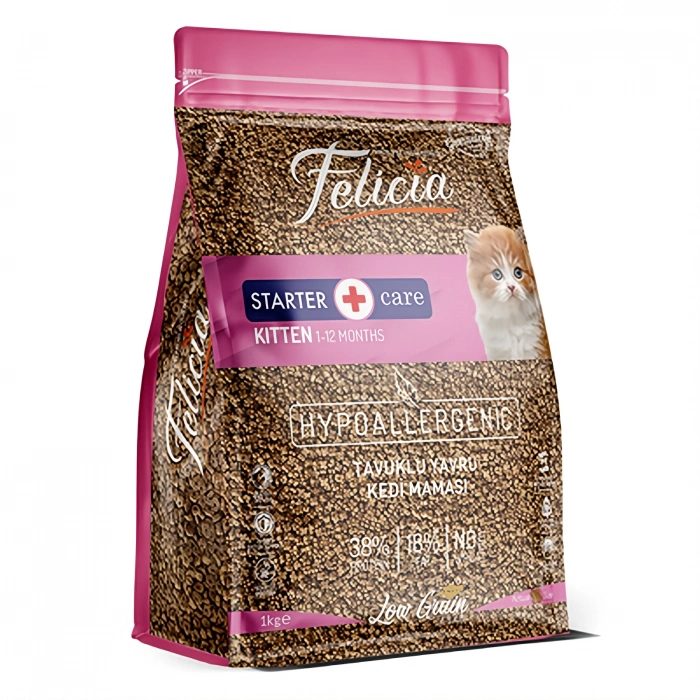 Felicia Tavuklu Az Tahıllı HypoAllergenic Yavru Kedi Maması 1 kg