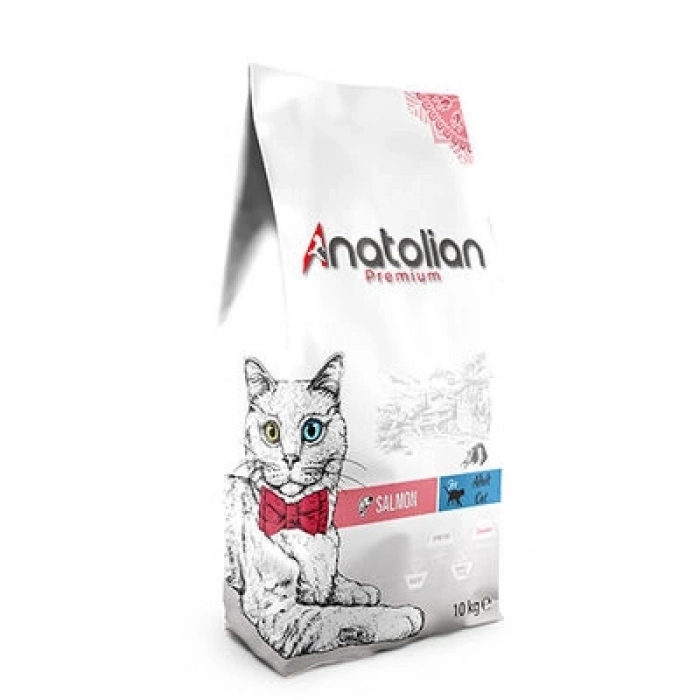 Anatolian Premium Somon Etli ve Pirinçli Yetişkin Kedi Maması 10kg