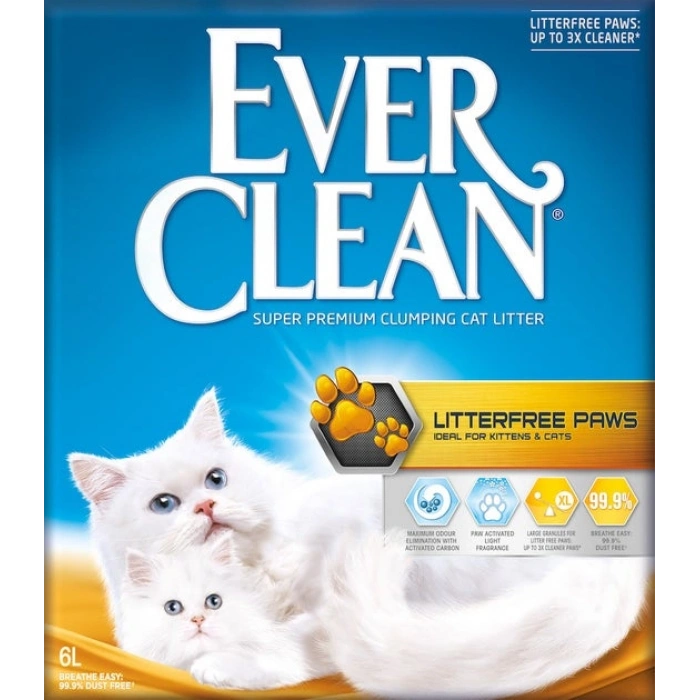 Ever Clean Litterfree Paws Patilere Yapışmayan Topaklanan Kedi Kumu 10 lt