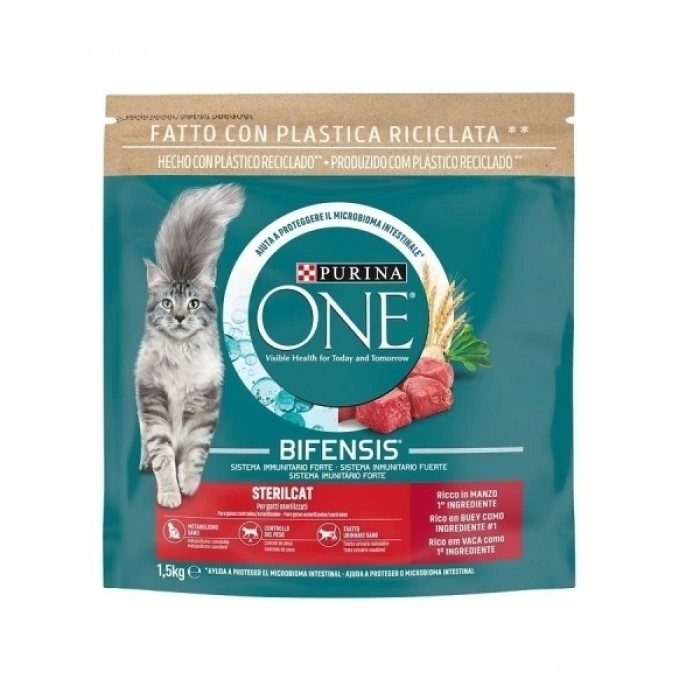Purina One Sığır Etli Kısır Kedi Maması 1.5 Kg