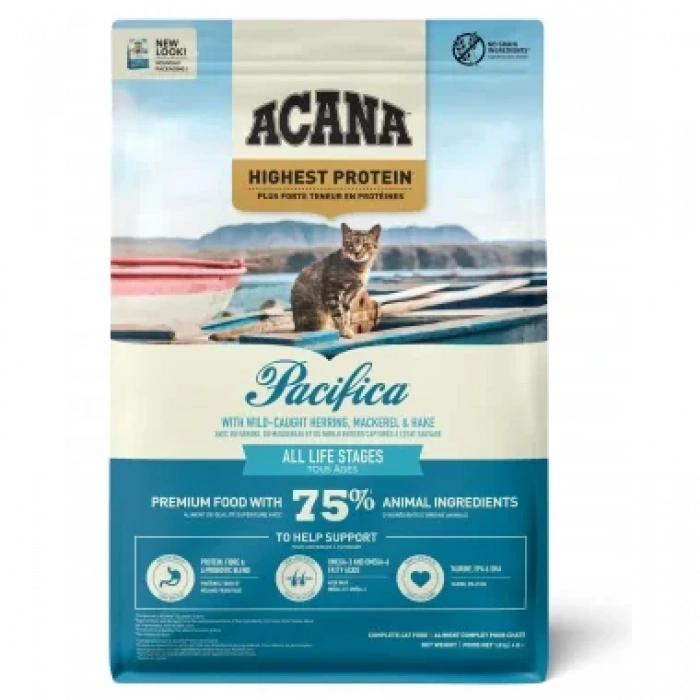 Acana Pacifica Balıklı Tahılsız Yetişkin Kedi Maması 4,5 kg