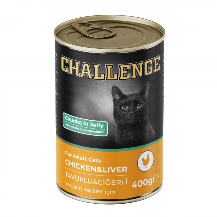 Challenge Tavuklu Ciğerli Yetişkin Kedi Konservesi 400 gr