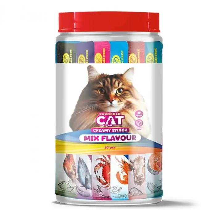 EuroGold Cat Sıvı Kedi Öd. Karışık 6 Çeşit 30x15 gr