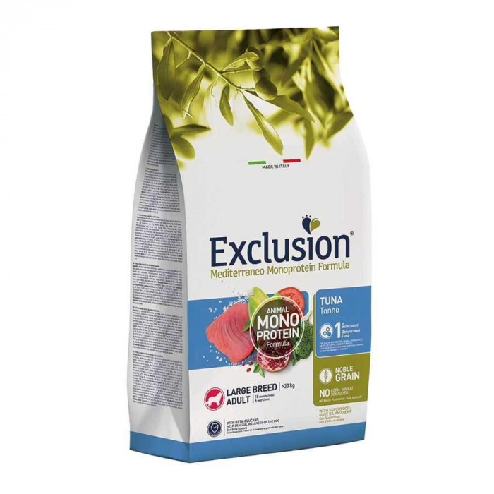 Exclusion Monoprotein Sığır Etli ve Narlı Düşük Tahıllı Büyük Irk Yetişkin Köpek Maması 12kg