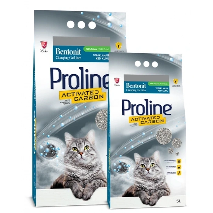 Proline Aktif Karbonlu Bentonit Kedi Kumu 10 L