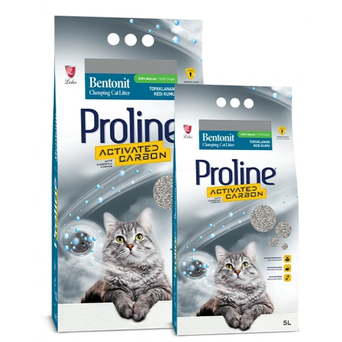Proline Aktif Karbonlu Kokusuz Kedi Kumu 10lt