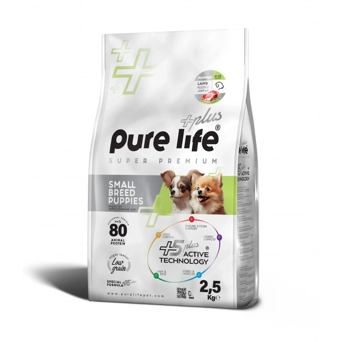 Pure Life Plus Kuzulu Küçük Irk Yavru Köpek Maması 2.5kg
