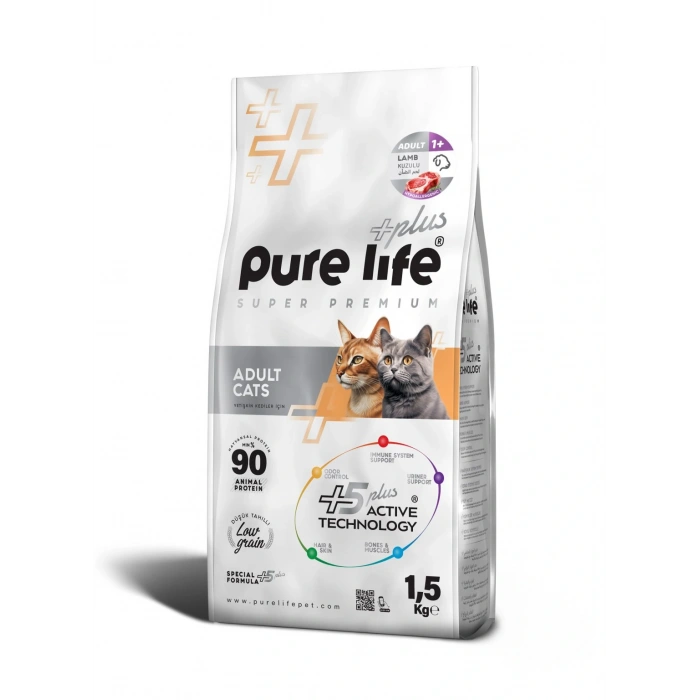 Pure Life Plus Kuzulu Yetişkin Kedi Maması 1.5kg