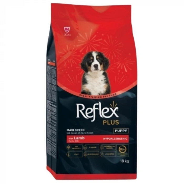 Reflex Plus Kuzu Etli Çok Büyük Irk Yavru Köpek Maması 18 kg