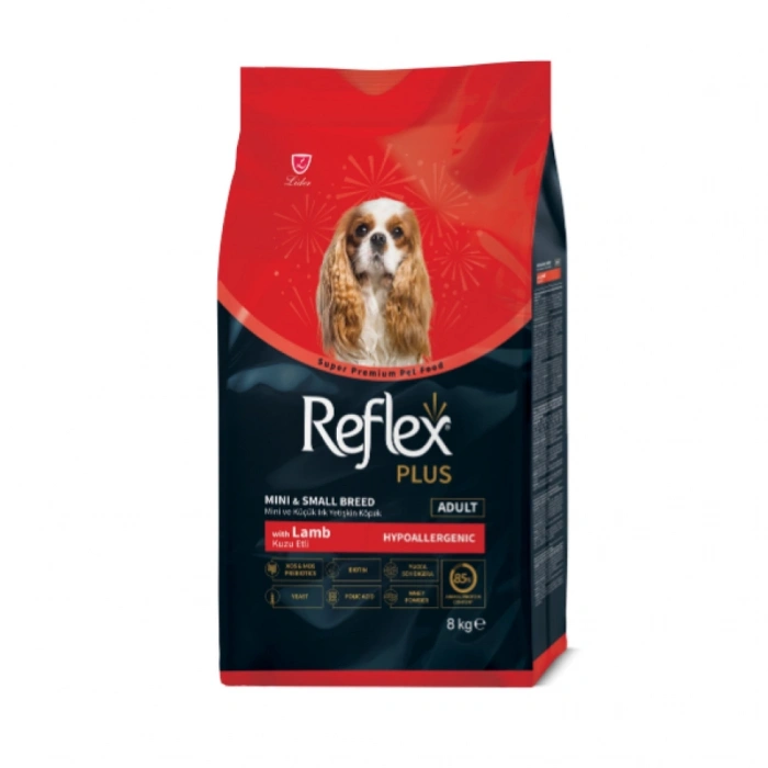 Reflex Plus Kuzu Etli Mini Ve Küçük Irk Yetişkin Köpek Maması 8 kg