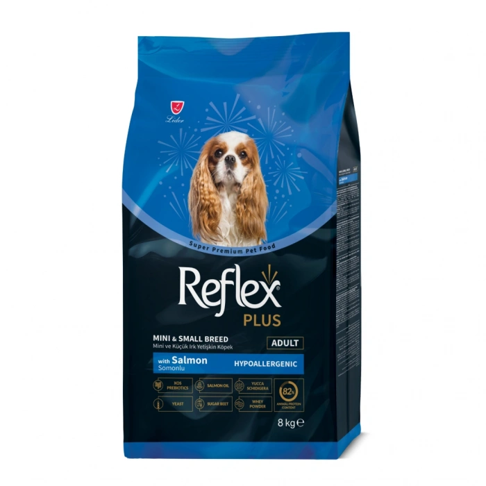 Reflex Plus Somonlu Mini Ve Küçük Irk Yetişkin Köpek Maması 8 kg