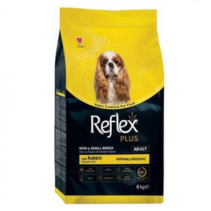 Reflex Plus Tavşan Etli Mini Ve Küçük Irk Yetişkin Köpek Maması 8 kg
