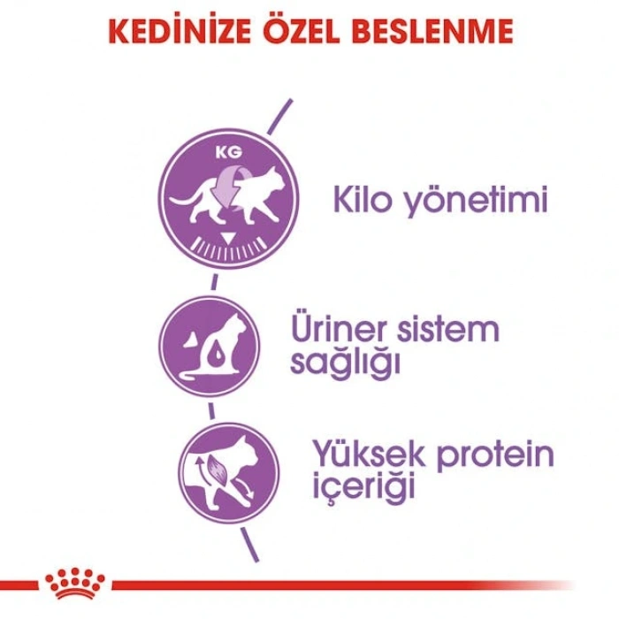 Royal Canin Sterilised 37 Kısırlaştırılmış Yetişkin Kedi Kuru Maması 4 kg