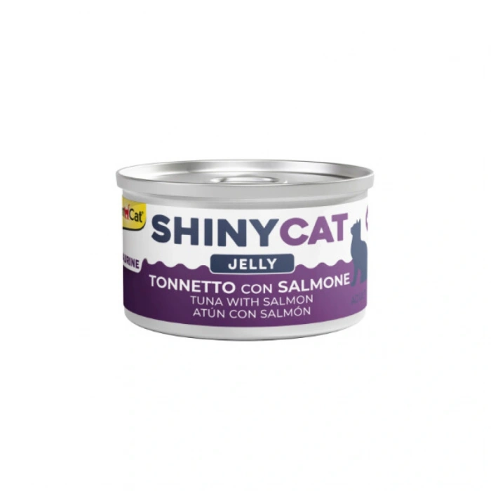 Shinycat Jöle İçinde Somonlu ve Ton Balıklı Konserve Kedi Maması 70 gr