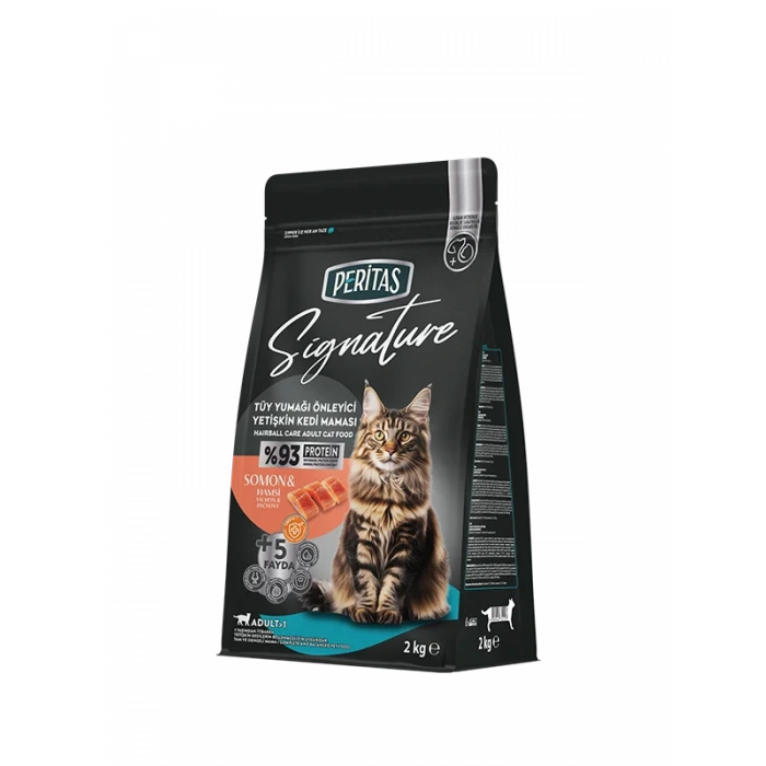 Signature Somonlu ve Hamsili Yetişkin Kedi Tüy Yumağı Önleyici 2 kg