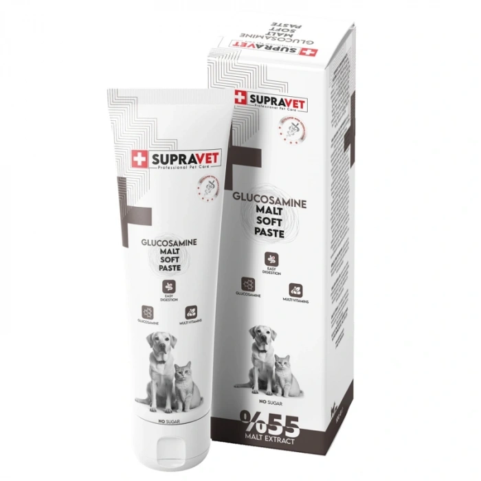 Supravet Glucosamine Kedi ve Köpek Eklem ve Kas Destekleyici Malt Paste 100 gr