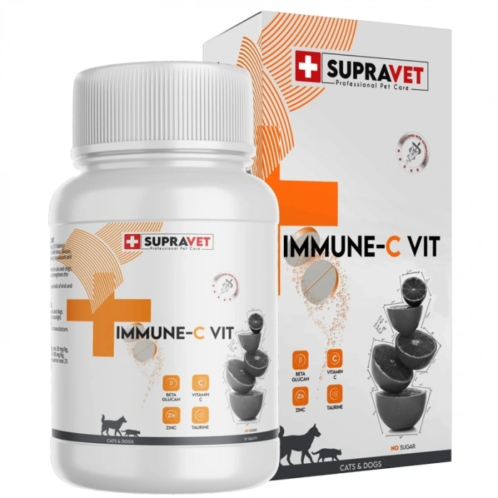 Supravet Immune Kedi ve Köpek İçin Bağışıklık Sistemi Güçlendirici Tablet (75 Tablet)