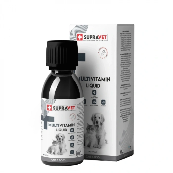Supravet Kedi ve Köpekler İçin Multivitamin Damlası 100 ml
