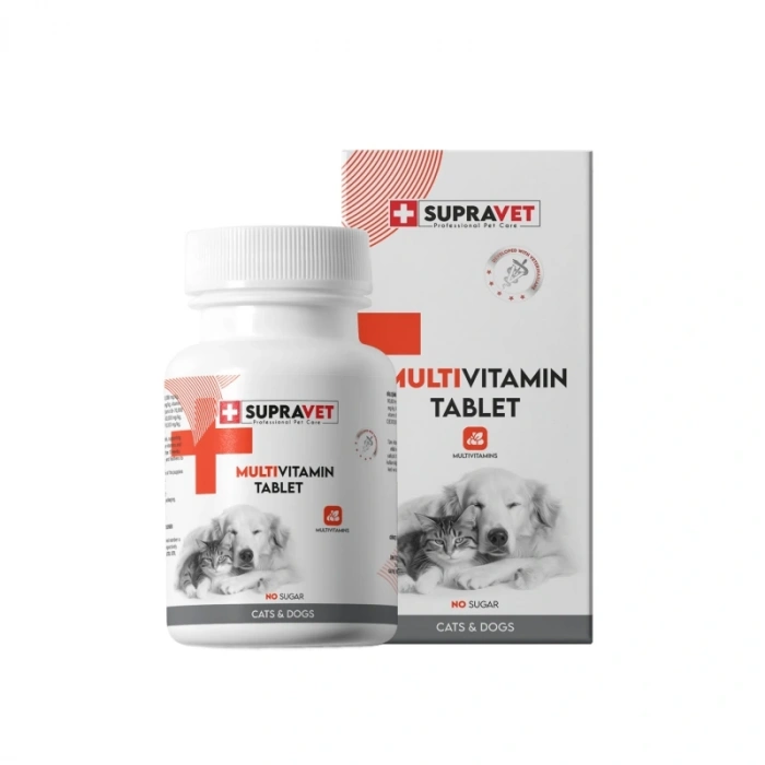 Supravet Kedi ve Köpekler için Multivitamin Tablet (75 Tablet)