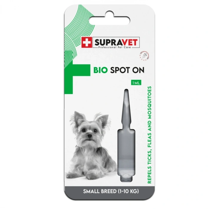 Supravet Küçük Irk Köpek Deri Tüy Bakım Bit Pire Kene Dış Parazit Damla 1ml