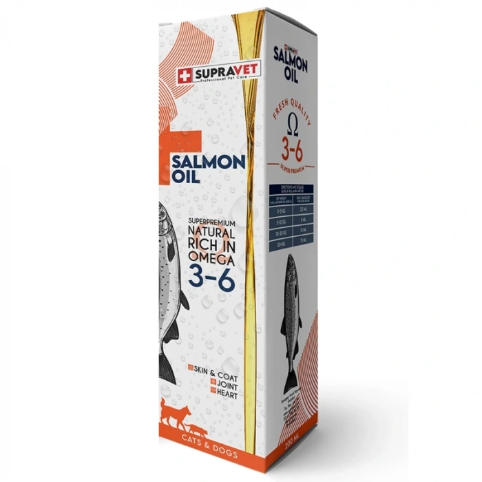 Supravet Salmon Oil Deri Tüy ve Sindirim İştah Açıcı Kedi ve Köpek Somon Yağı 200ml