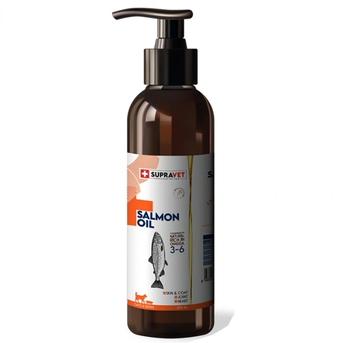 Supravet Salmon Oil Deri Tüy ve Sindirim İştah Açıcı Kedi ve Köpek Somon Yağı 200ml