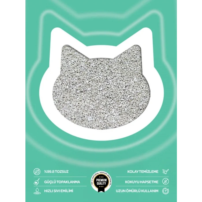 Toi Moi Kokuya Hassas Topaklanan Tozsuz Kokusuz Bentonit Kedi Kumu 10 kg