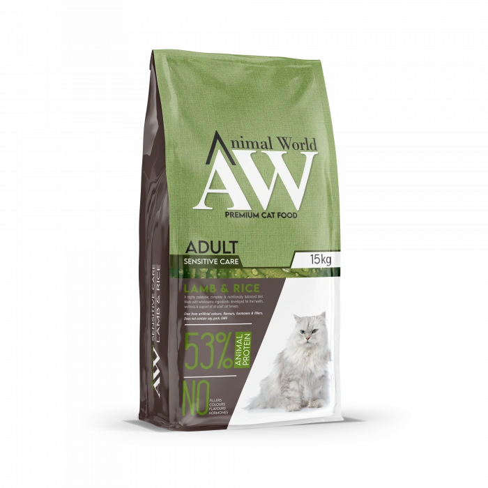 Animal World Kuzulu Yetişkin Kedi Maması 15 kg