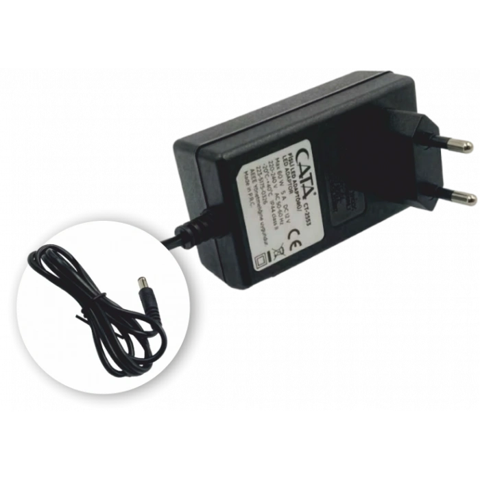 1 Adet Cata Ct 2553 Fişli Adaptör 5a 60w 220v