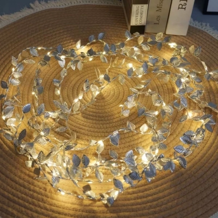 3 Metre Yaldızlı Gümüş Led Işık