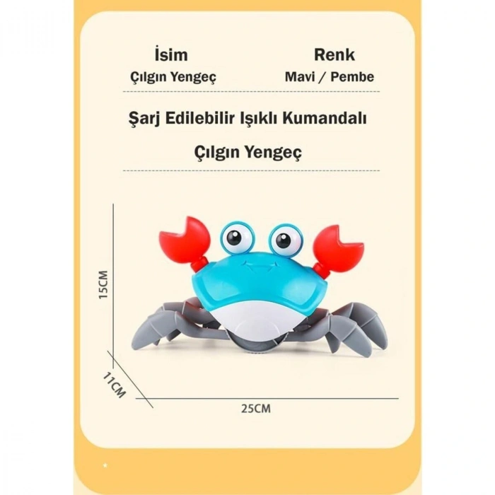 6721e Şarjlı Kumandalı Yengeç
