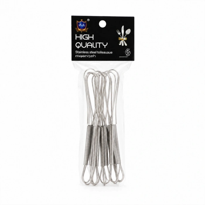 6pcs Mini=13cm Metal Çırpıcı Bx40